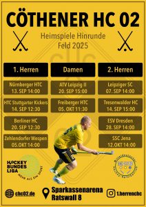 Heimspiele Feld - Hinrunde